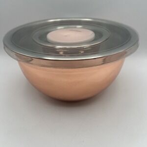 Food Network Set of 3 Copper Plated Bowls NEW Pinch Bowl MSRP‎ $39.99 Rose Gold